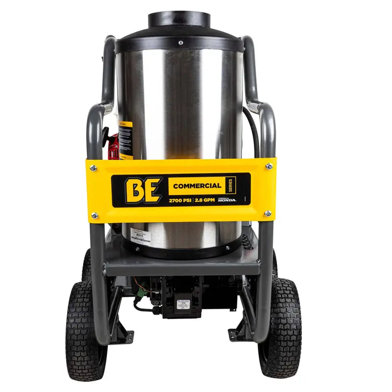 BE HW2765HG Portable Honda Hot Water Direct Drive Gas Pressure Washer 2700 PSI 2.8 GPM Diesel Burner