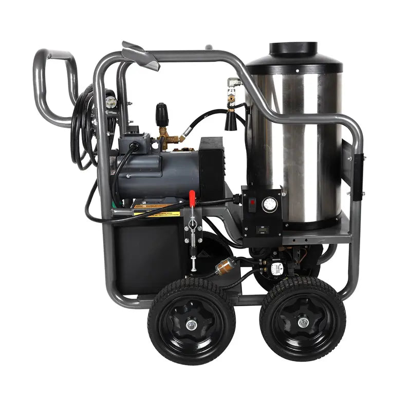 BE HW205EBA Portable Electric Hot Water Pressure Washer 2000 PSI 3.5 GPM Diesel Burner ATPRO Powerclean Pressure Washers Online