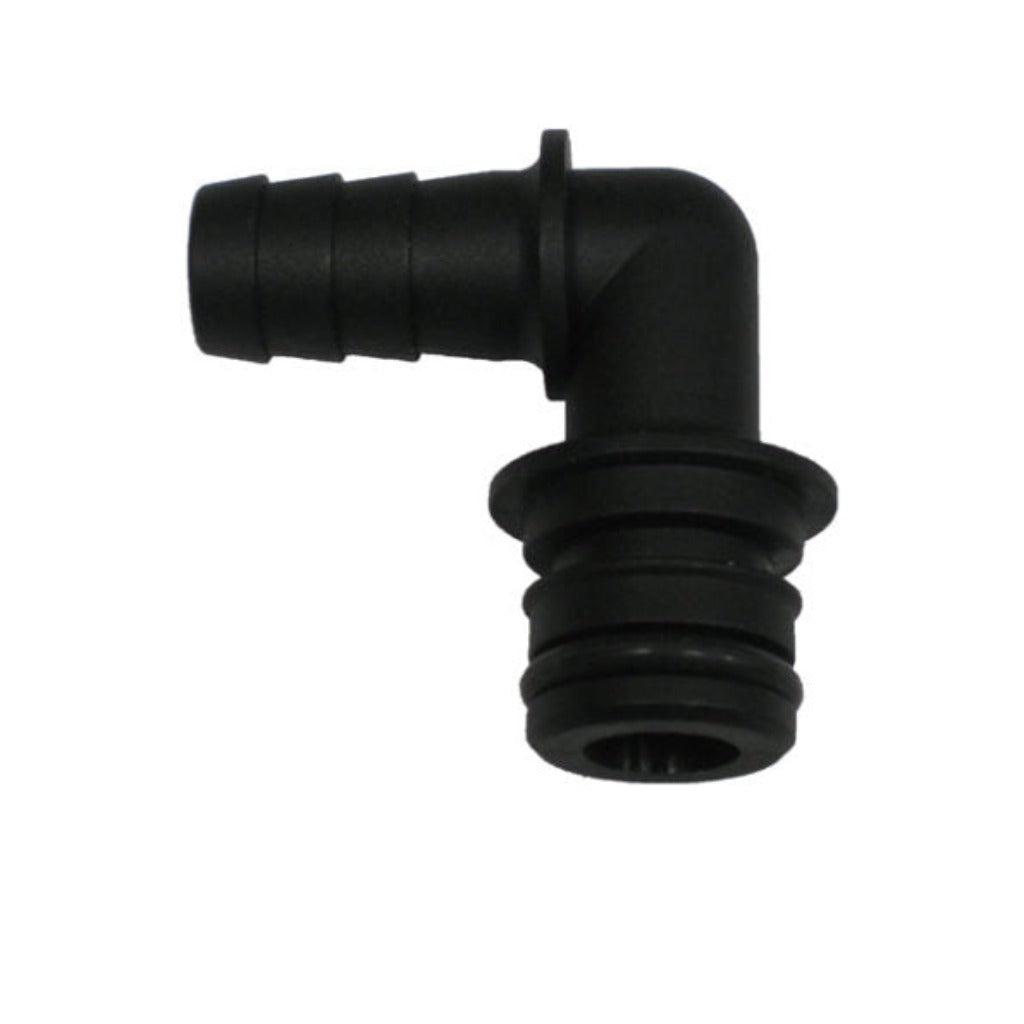 Everflow Quick Connect x 1/2&quot; Hose Barb Elbow Fitting Poly ATPRO Powerclean