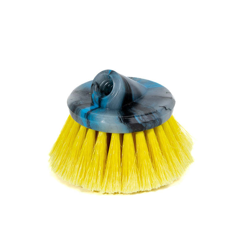 Yellow Very Soft Round Polystyrene Flow-Through Brush All Purpose Automotive Detailing RV's Boats Windows and Siding