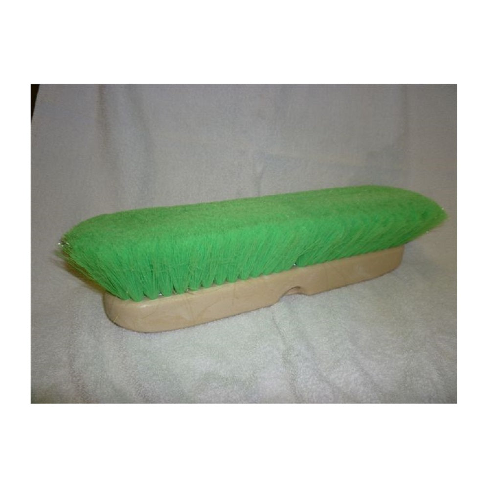 Green Very Soft Flow Through Vehicle Brush 14 Inch