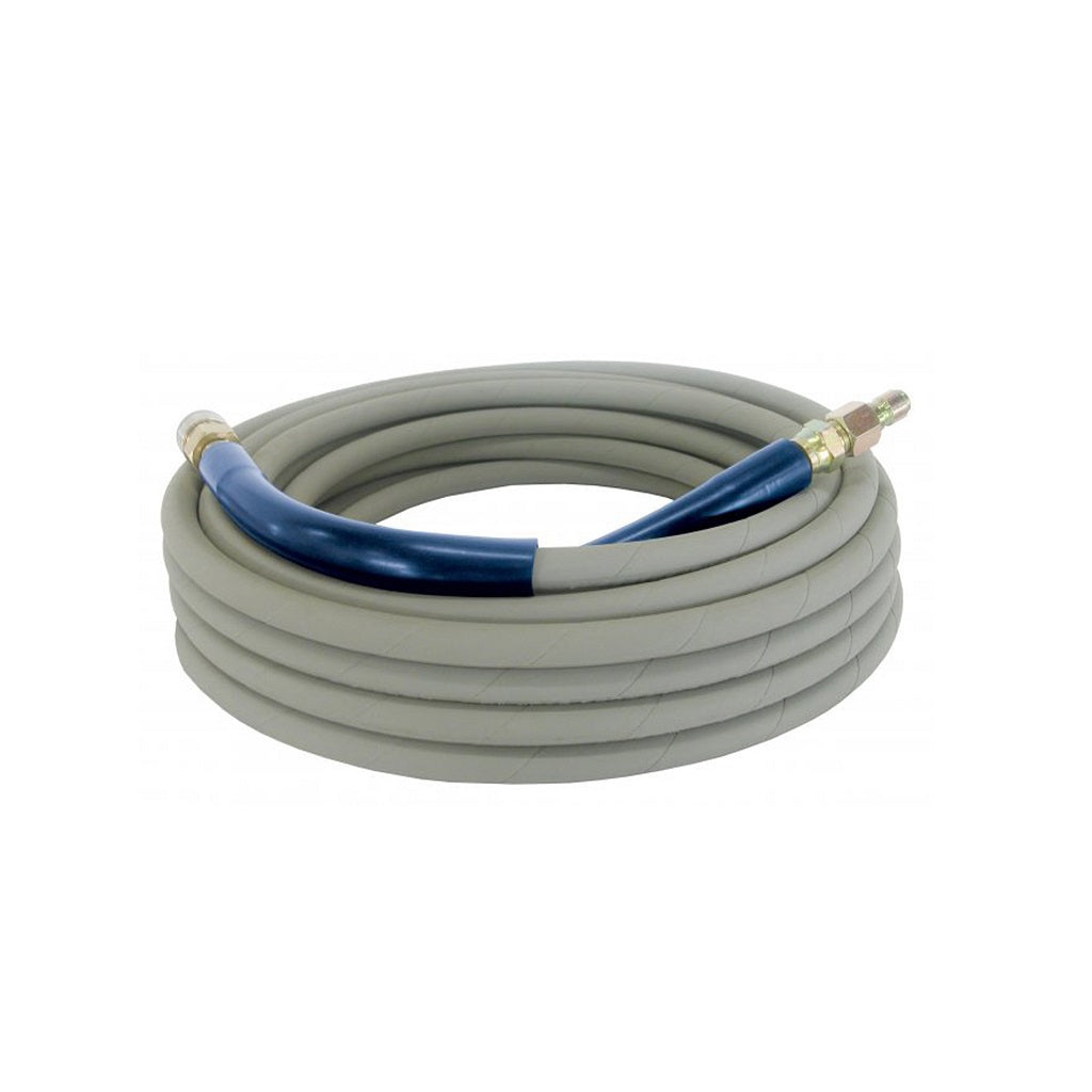 BE 4000psi 50 Feet 3/8 Inch ID Grey Non-Marking Power Washer Hose With Quick Connectors 85.238.155