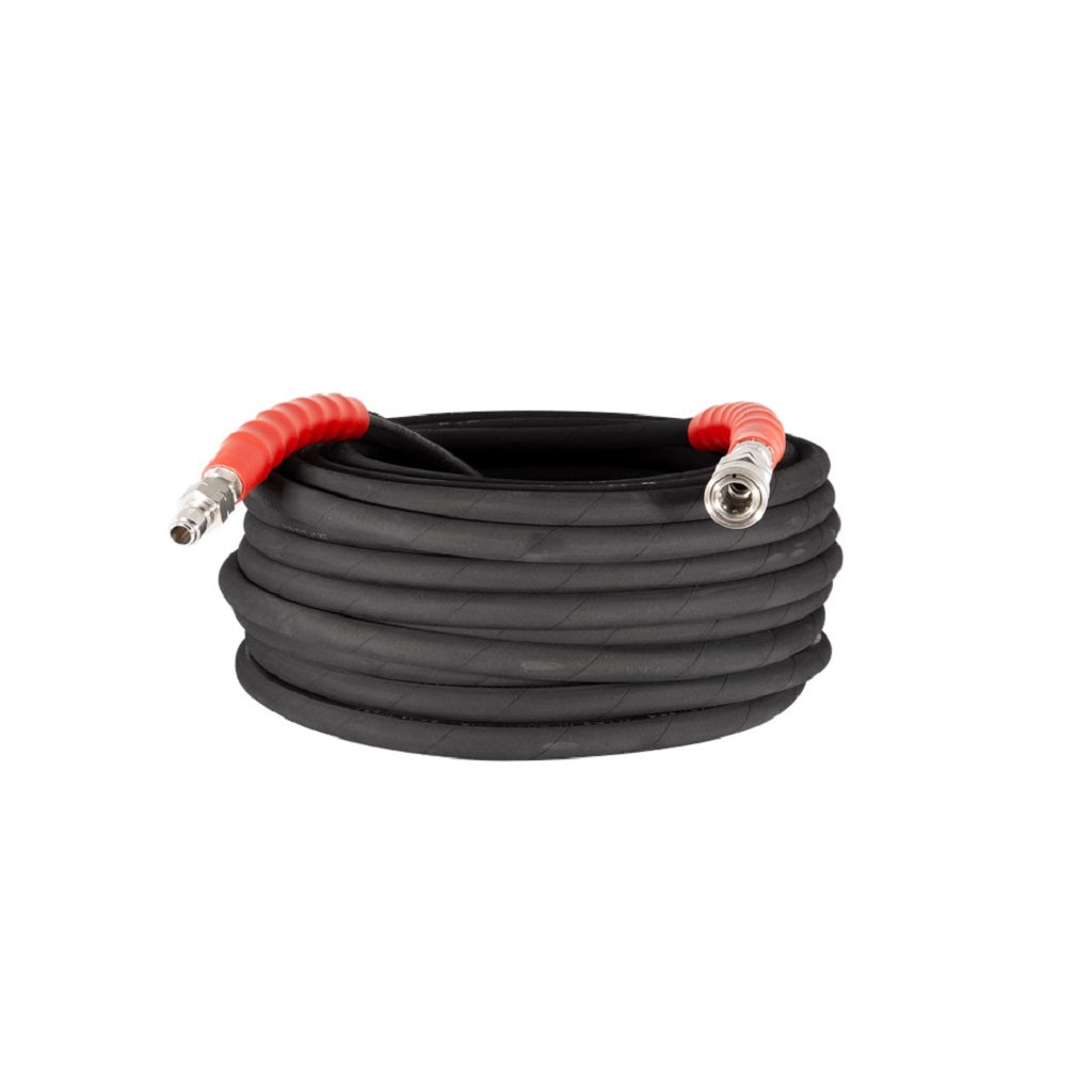 BE 6000psi 100 Feet 3/8 Inch ID Black Power Washer Hose With Quick Connectors 85.238.211