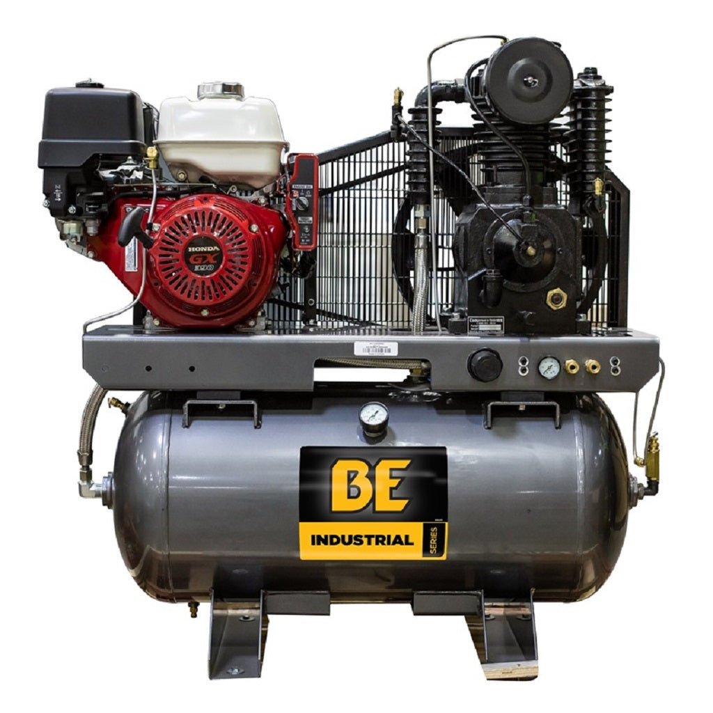 BE AC1330HEB2 30 Gallon Truck Mount Industrial Gas Air Compressor Honda GX390 23cfm @ 175psi