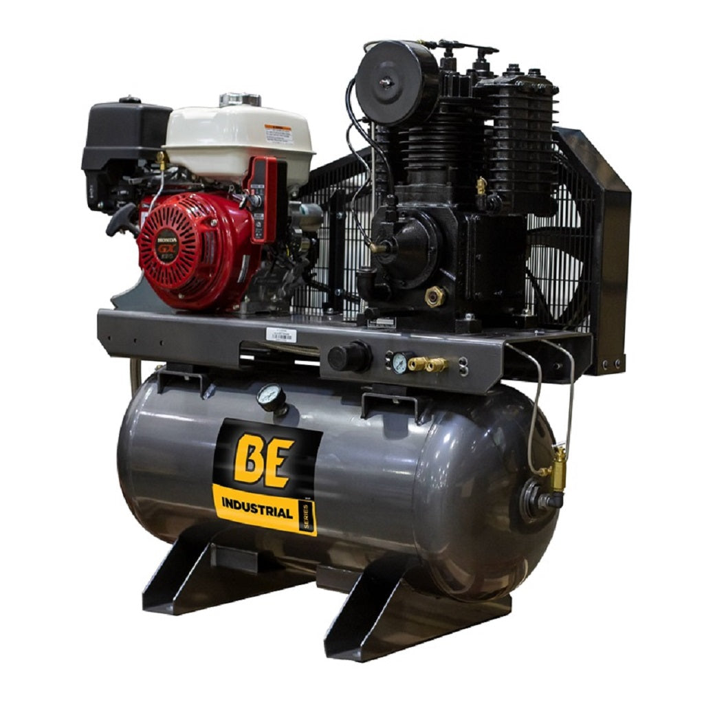 BE AC1330HEB2 30 Gallon Truck Mount Industrial Gas Air Compressor Honda GX390 23cfm @ 175psi