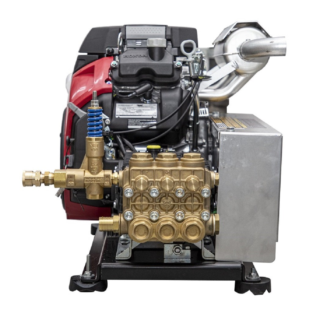 BE B4024HTBG Honda GX690 High Flow Pressure Washer Belt Drive 4000psi 8gpm Truck Mount Frame General Pump ATPRO Powerclean Pressure Washers Online