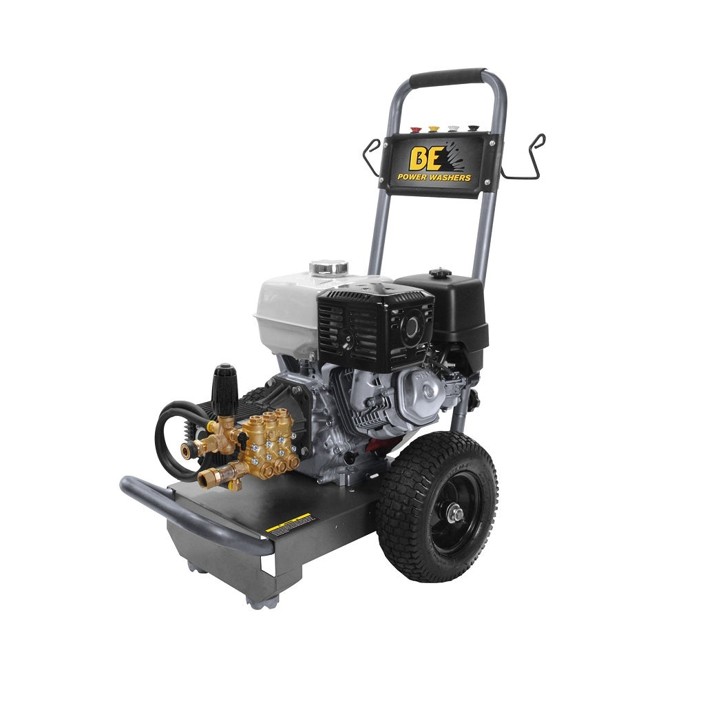 BE B4013HECS 4000psi 4gpm Honda Electric Start Gas Pressure Washer Steel Frame General Pump ATPRO Powerclean Equipment Pressure Washers Online