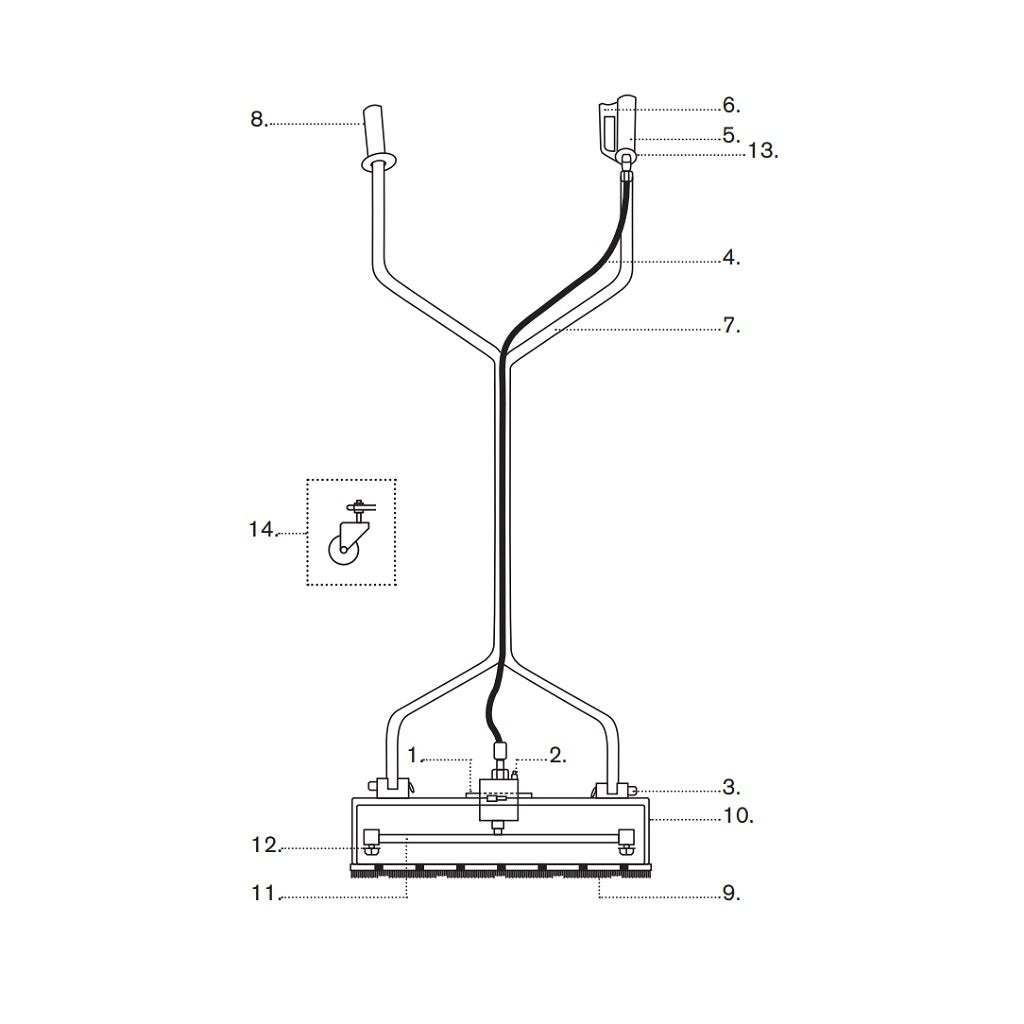 Pièces de nettoyeur de surface BE 20" &amp; 24"