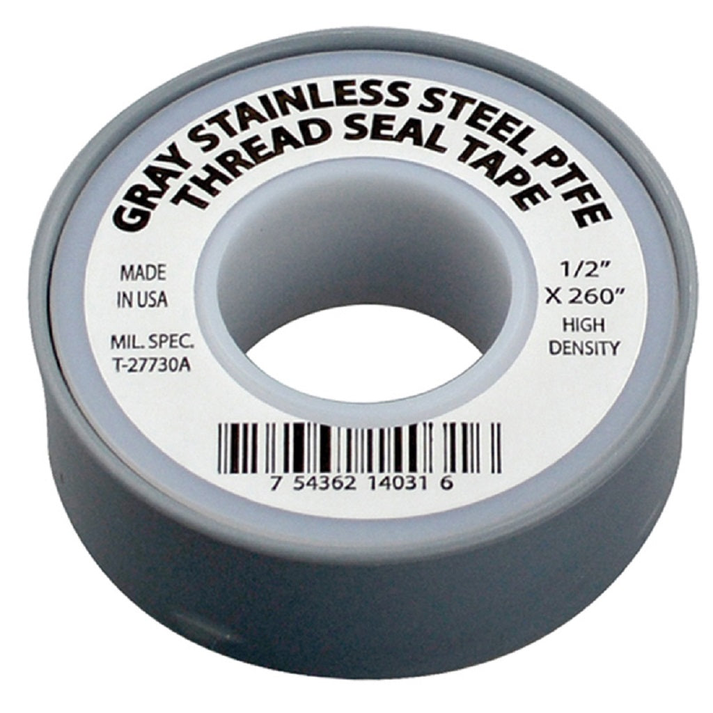 G10PSS Stainless Teflon Thread Tape Sealing Roll 1/2&quot; Wide
