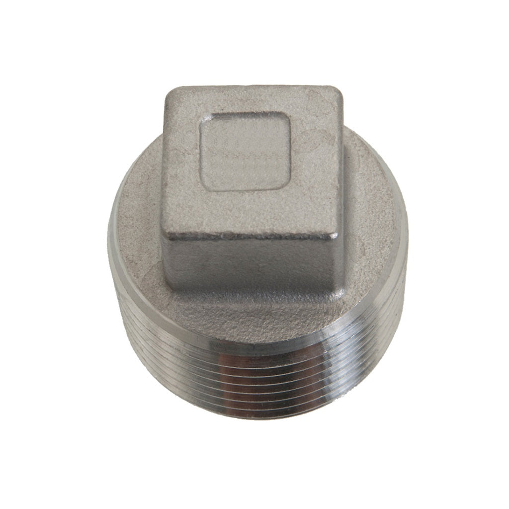 G1600SS 316 Stainless Steel Square Head Plug NPT