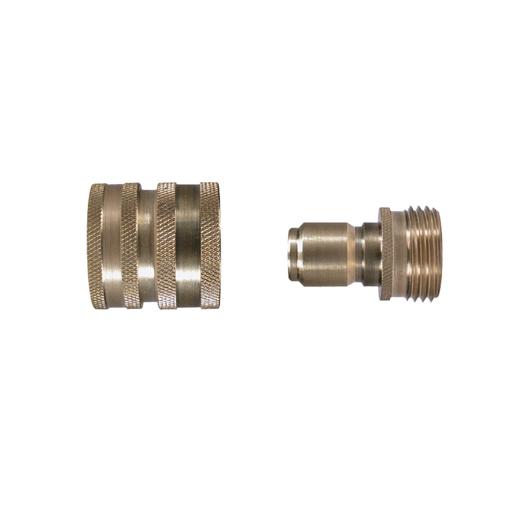 Brass Garden Hose Quick Connect Set