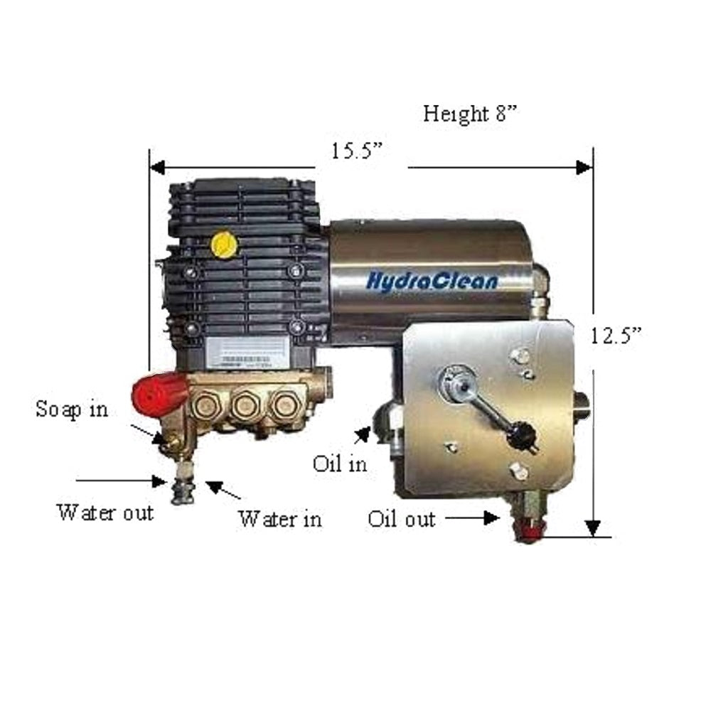 Hydraclean Hydraulic Pressure Washer System up to 4000psi