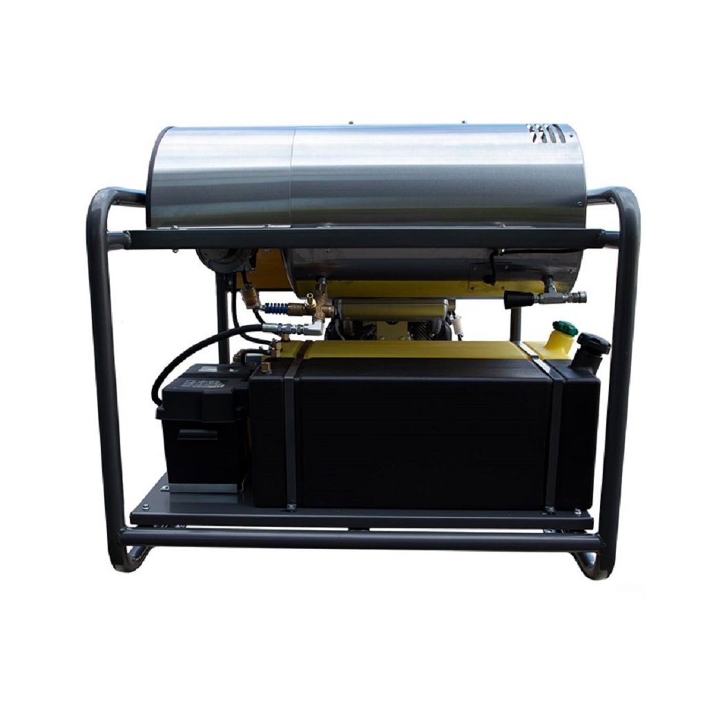 BE HW3524HG12V Industrial Hot Water Gas Pressure Washer 3000 PSI 5.6 GPM Diesel Burner