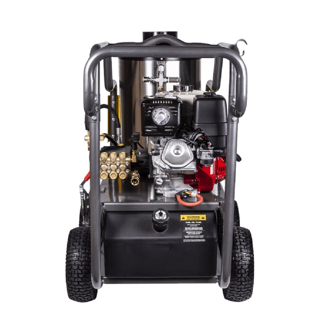 BE HW4013HG/C Portable Honda Hot Water Direct Drive Gas Pressure Washer 4000 PSI 4 GPM Diesel Burner