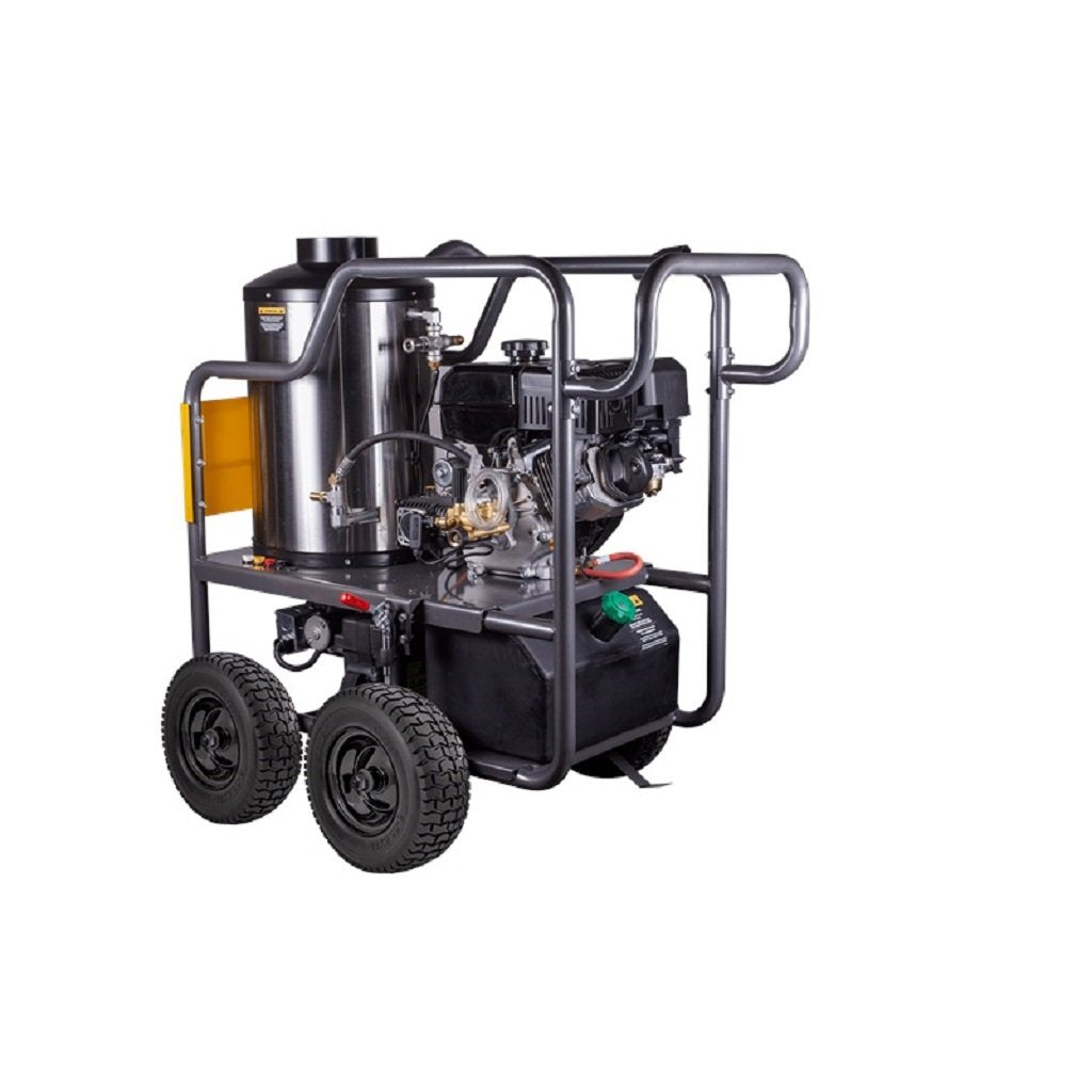 BE HW4015RA 4000psi 4.0gpm 420cc Laveuse à pression à gaz à entraînement direct à eau chaude portable avec pompe AR et brûleur diesel