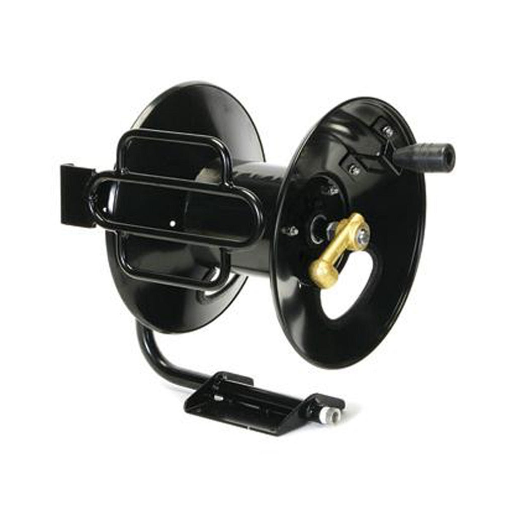 925240 Spring Return Hose Reel: 100 ft (1/4 in I.D.), 5,000 psi Max Op  Pressure, Zinc Plated Steel, Blue