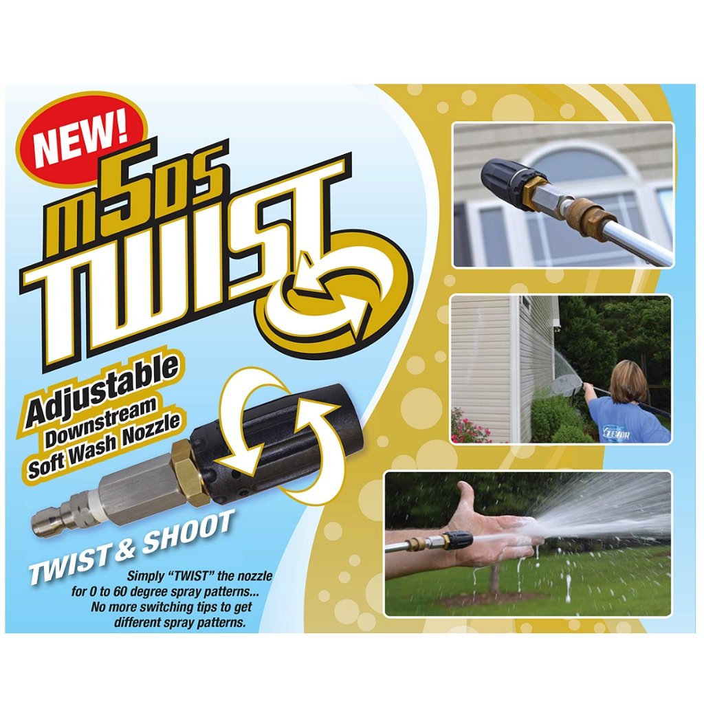 X-Jet M5DS Twist - Adjustable Downstream Softwash Nozzle