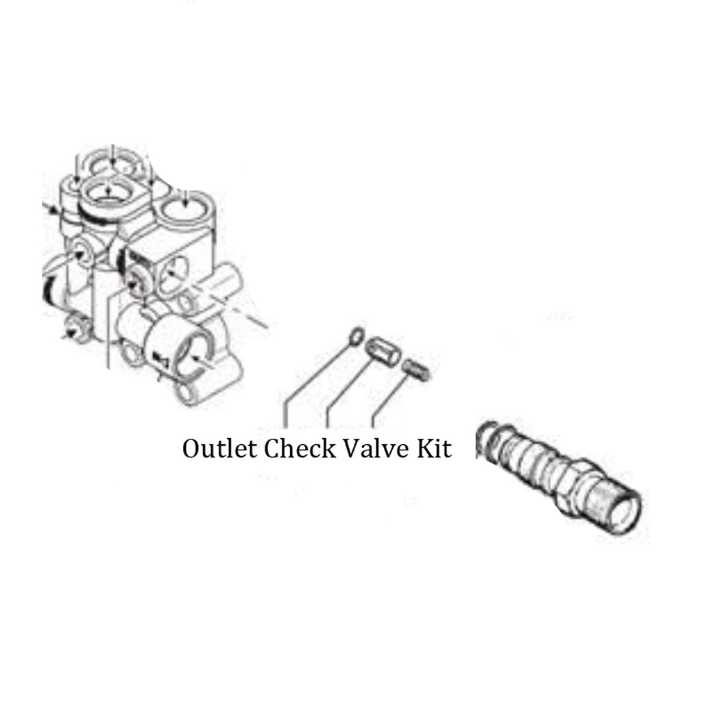 Comet Pump Unloader Valve Outlet Check Valve Kit