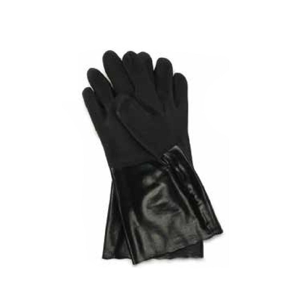 Industrial Duty Work Glove  Cotton Lined  Black PVC
