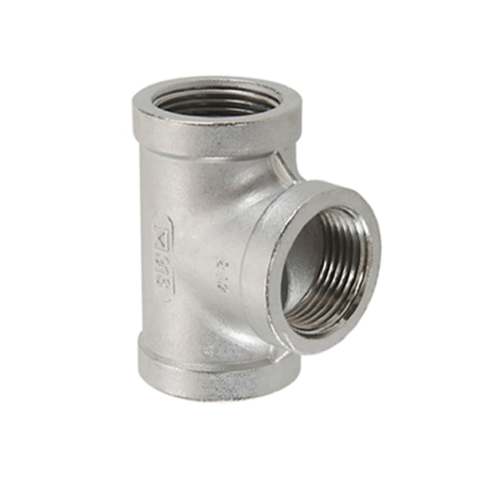 G08T88SS Stainless Steel Female NPT Pipe Tee