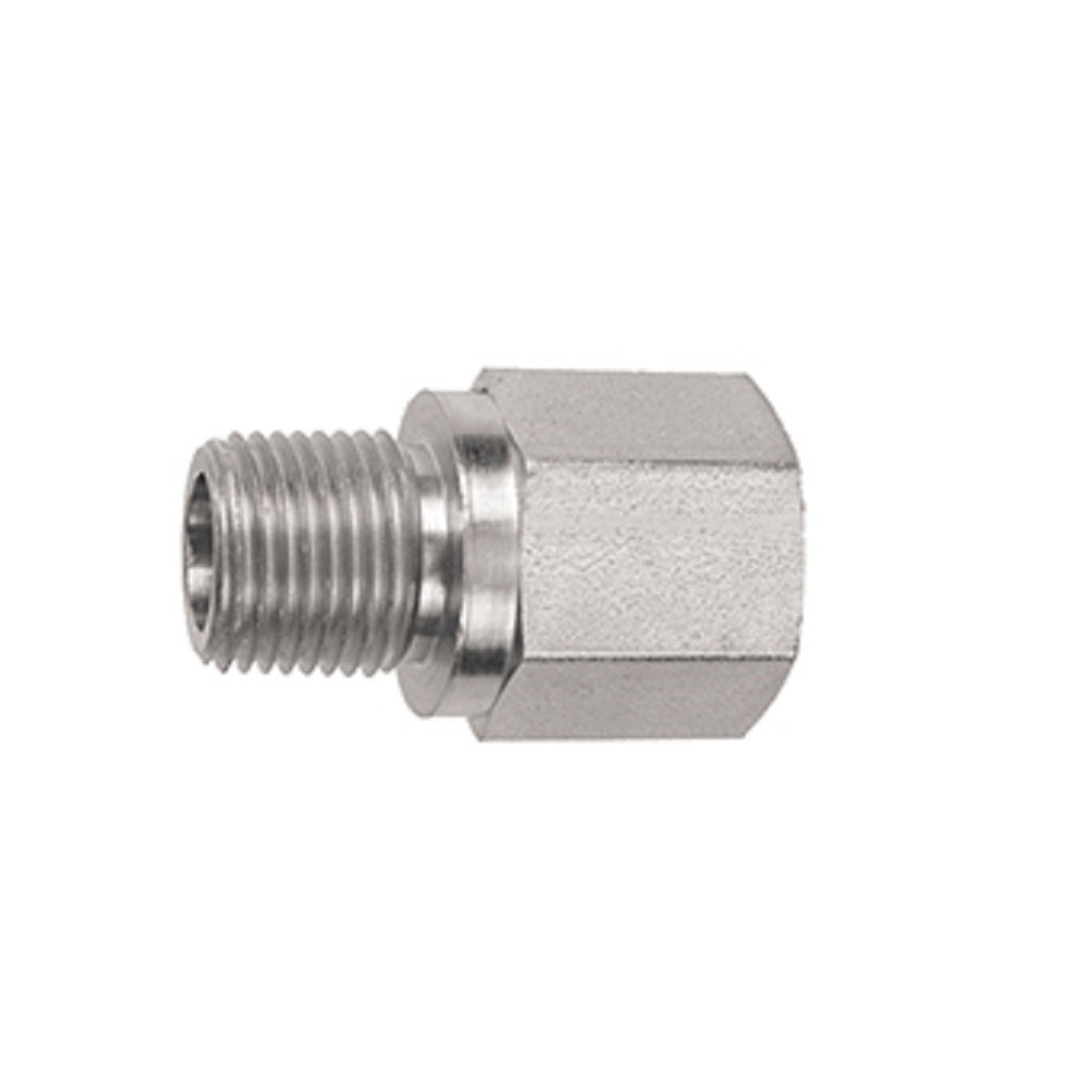 1608 Plated Steel Adapter Female to Male NPTF Pipe Reducer