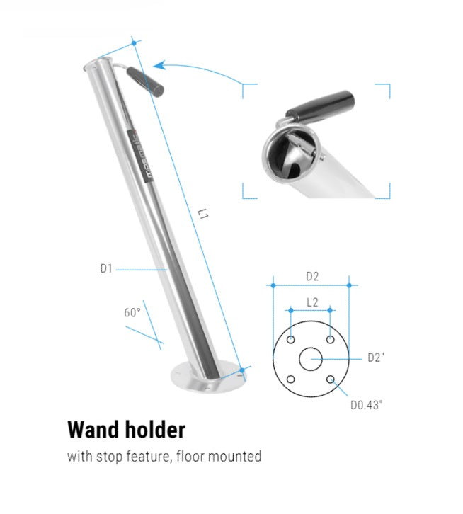 Mosmatic Polished Stainless Lance Holders - ATPRO Powerclean
