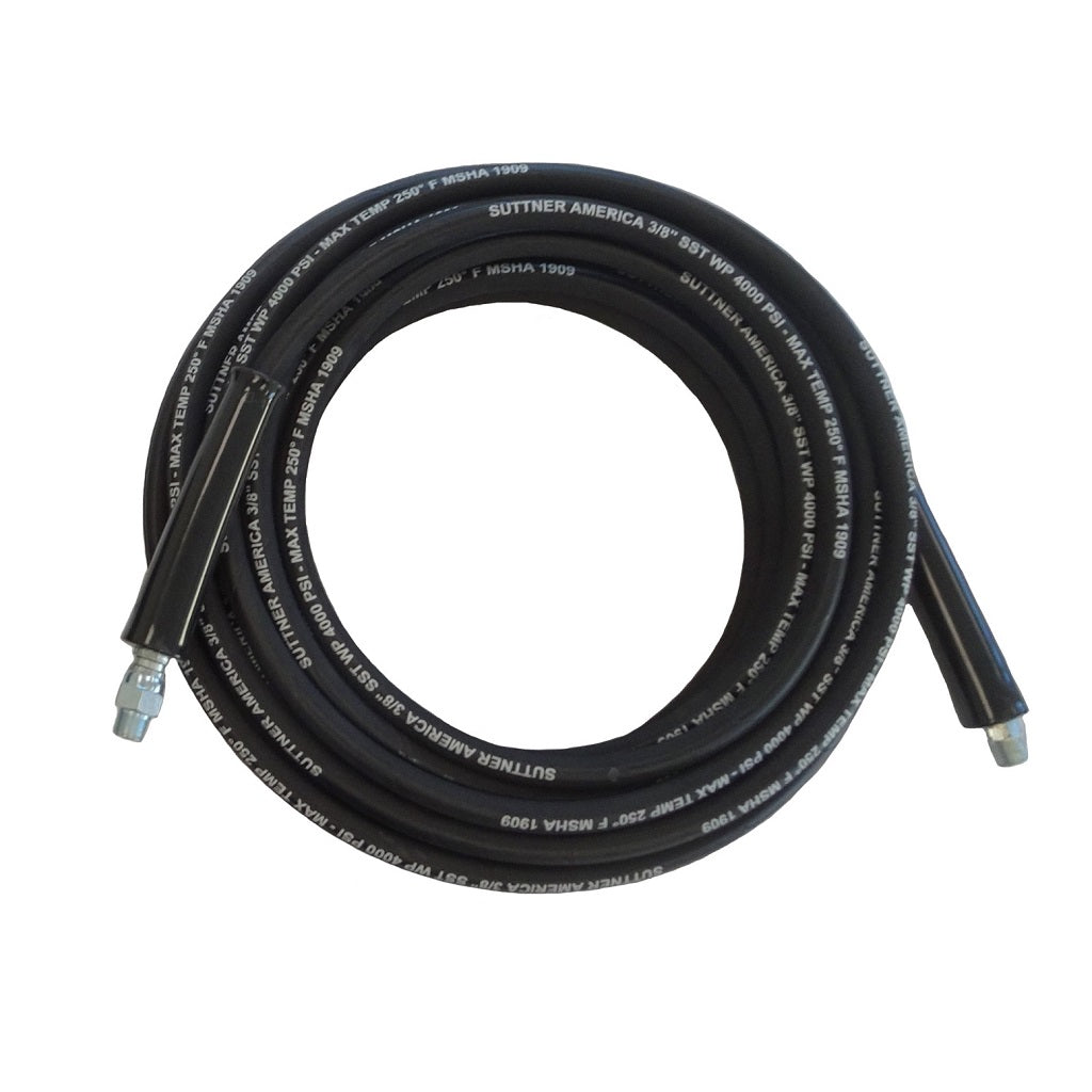 Suttner 4000psi 50 Feet 3/8 Inch ID Super Tuff Black Power Washer Hose B3V46050 ATPRO Powerclean Pressure Washers Online