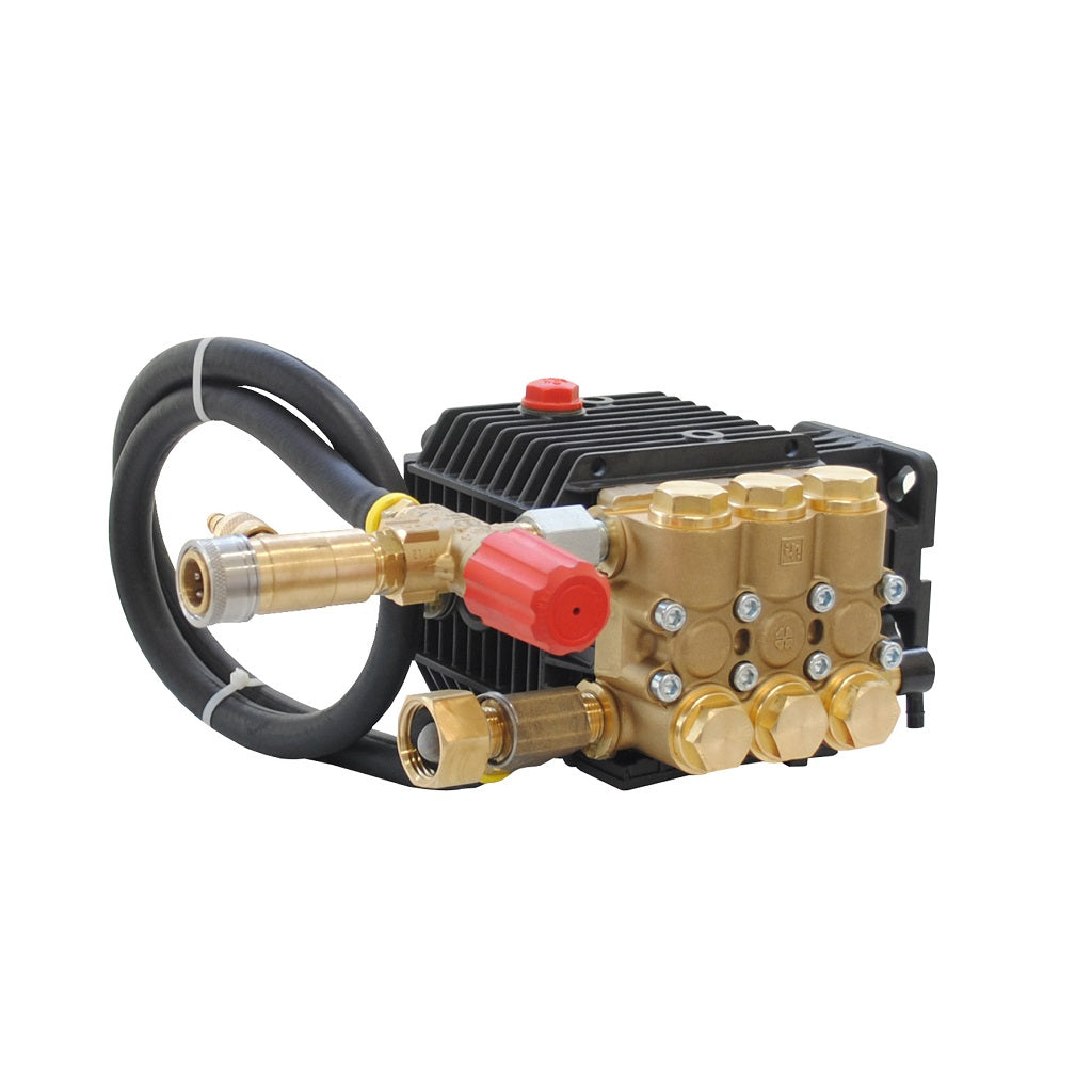 General Pump - Interpump 51 Series TP2530 J34 triplex pressure wash pump. Replacement pump fits most 4 to 8hp gas engines with 3/4" shaft.
