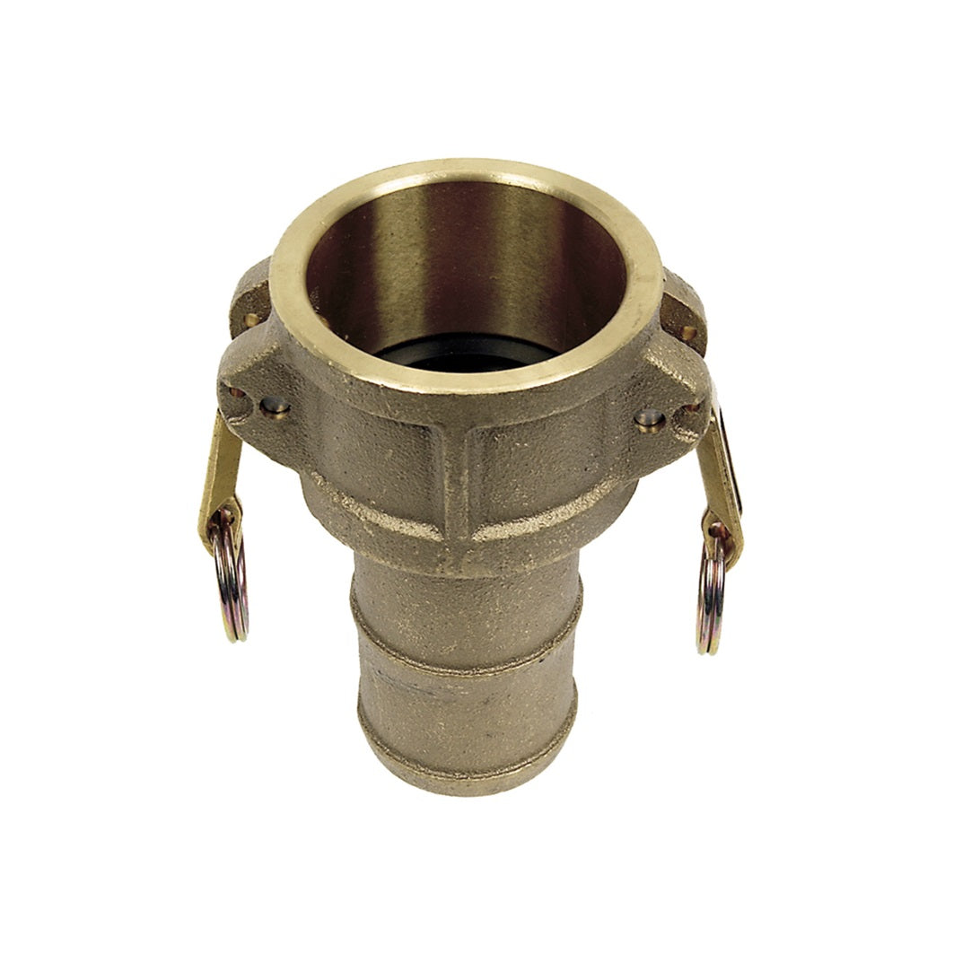 Brass Cam-Lock Coupler (female) x Hose Barb Type C