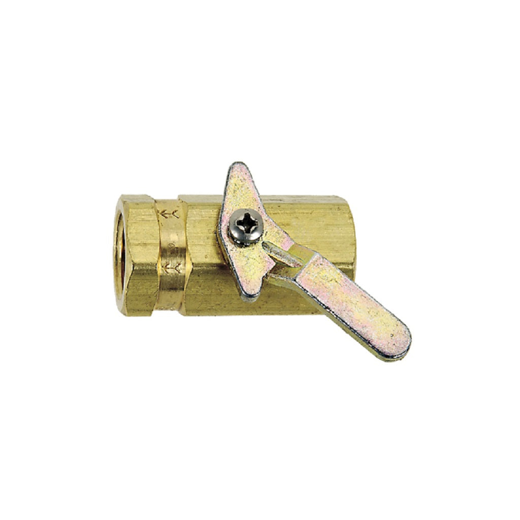 V10-0808 Single Direction 500 psi Machined Brass Ball Valve Female NPT