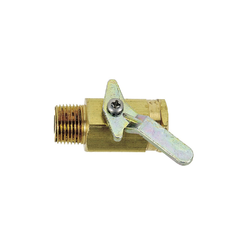 V10-1608 Single Direction 500 psi Machined Brass Ball Valve Male x Female NPT