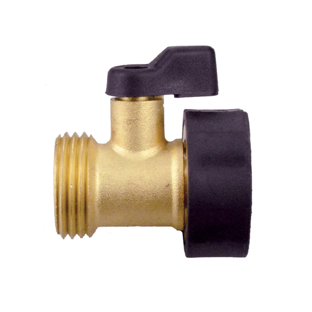 V10-1707G Brass Male x Female GHT Valve w Shut Off